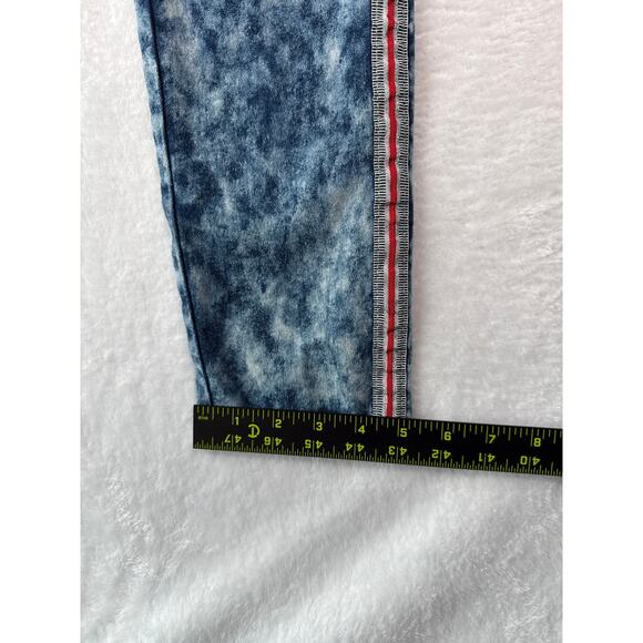 Denim & Rivets Acid Wash Track Stripe Jean Size 15 Retro Grunge Streetwear Denim - Picture 6 of 8